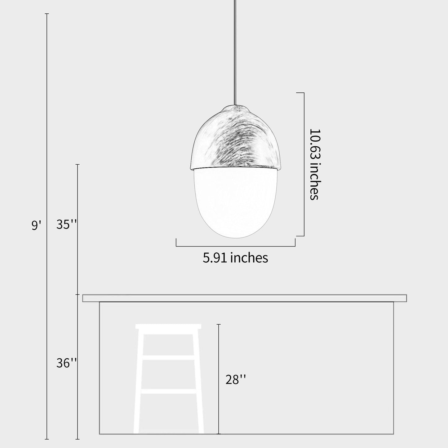 Nut Chandelier