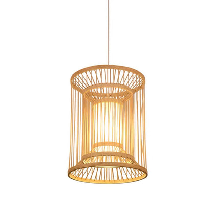 Hand-woven Rattan Chandelier-E