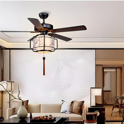 Chinese Lantern Ceiling Fan-A