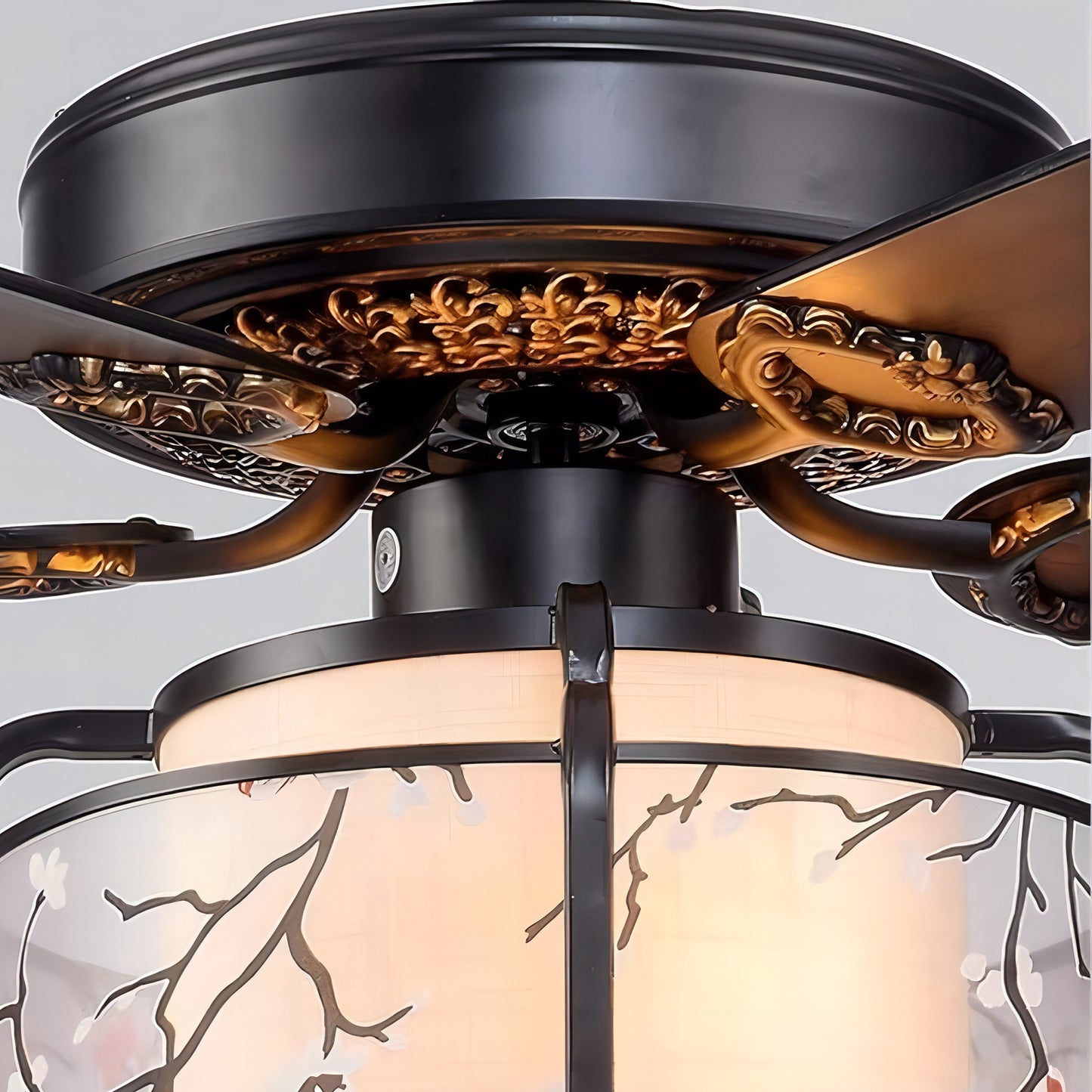 Chinese Lantern Ceiling Fan-B