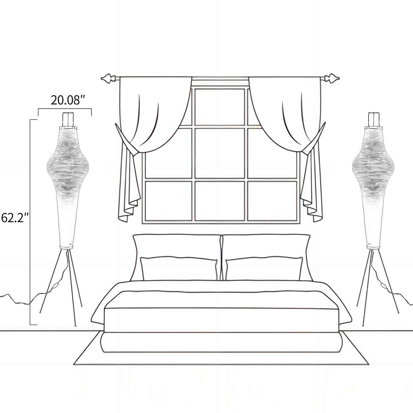 Akari 14A Floor Lamp