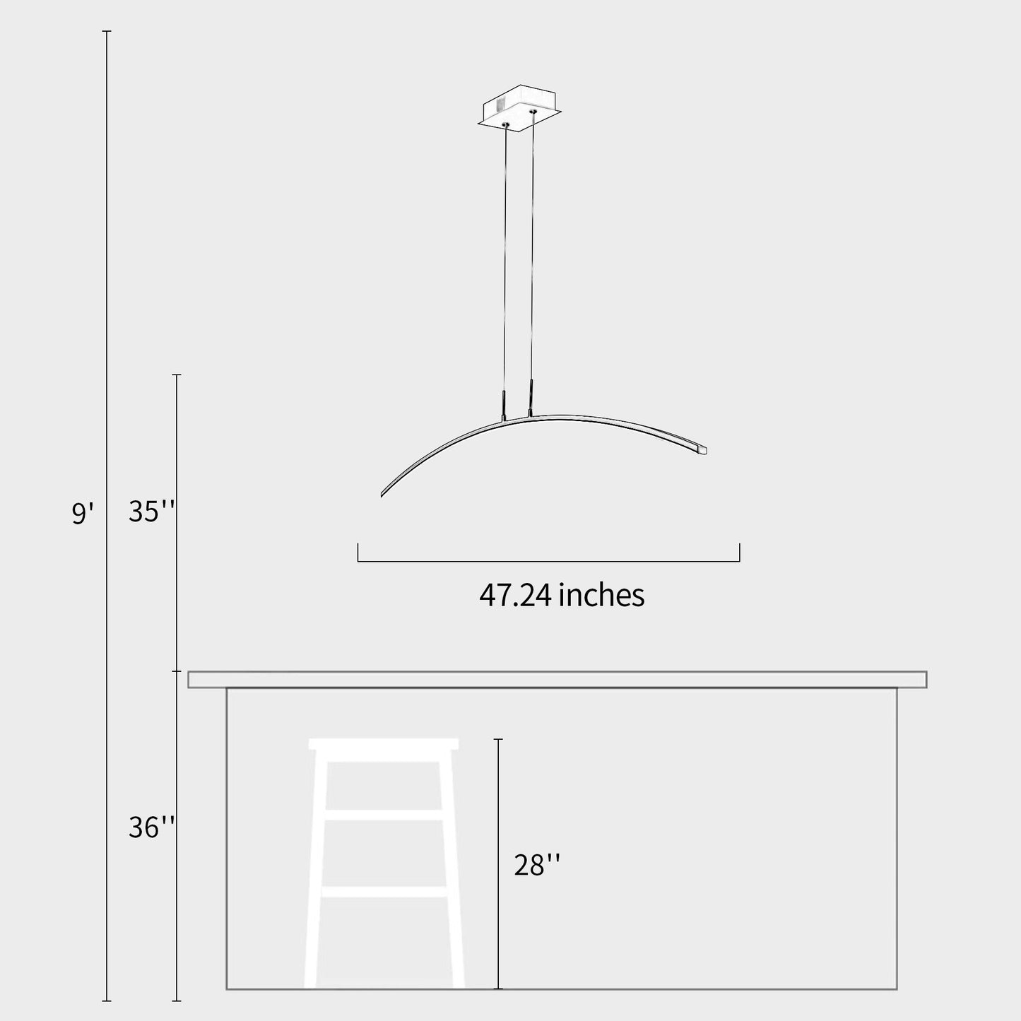 Arc Chandelier