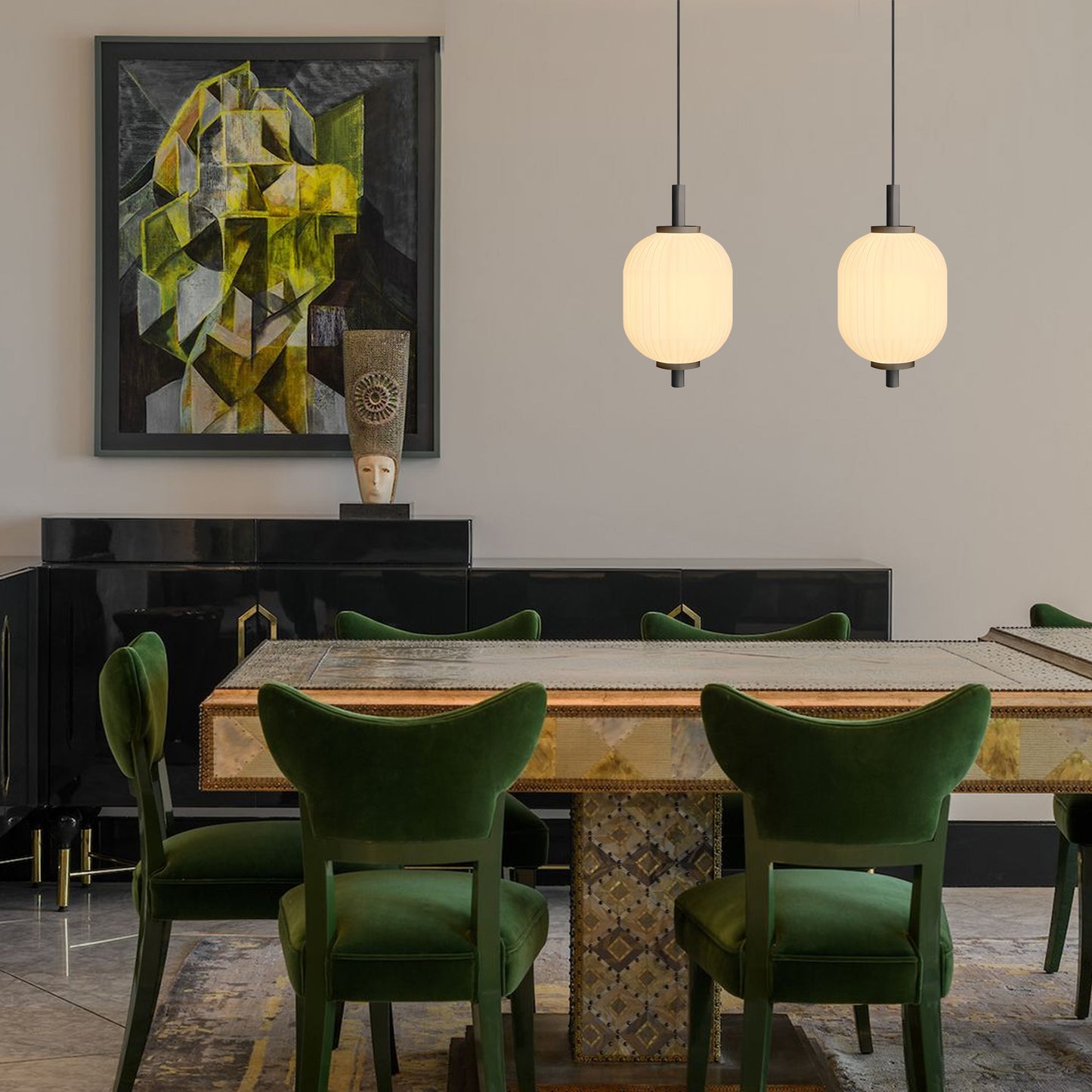 Candied Haws Vertical Chandelier