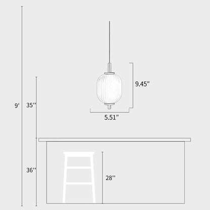 Candied Haws Vertical Chandelier