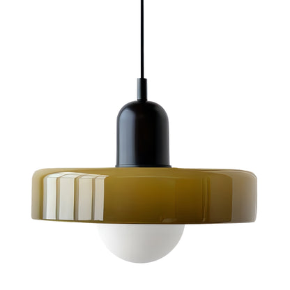 Ceramic Disc Orb Pendant Lamp