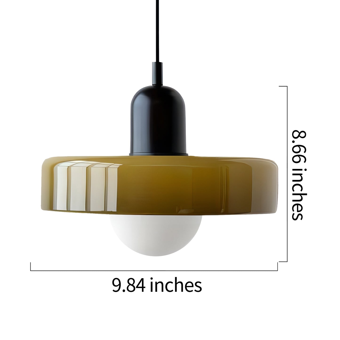 Ceramic Disc Orb Pendant Lamp