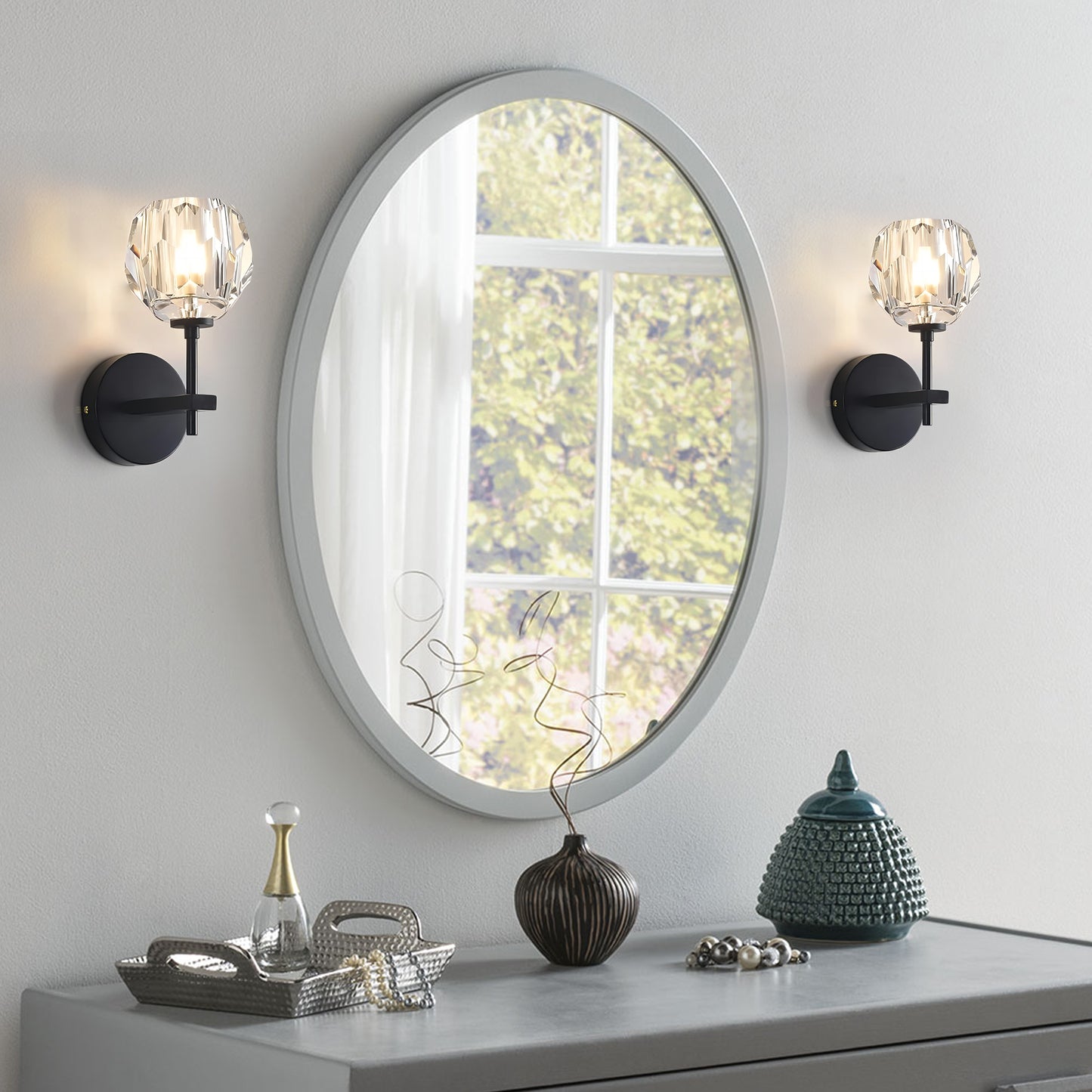 Crystal Glass Wall Light