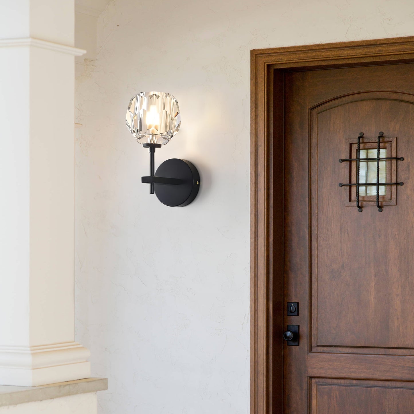 Crystal Glass Wall Light