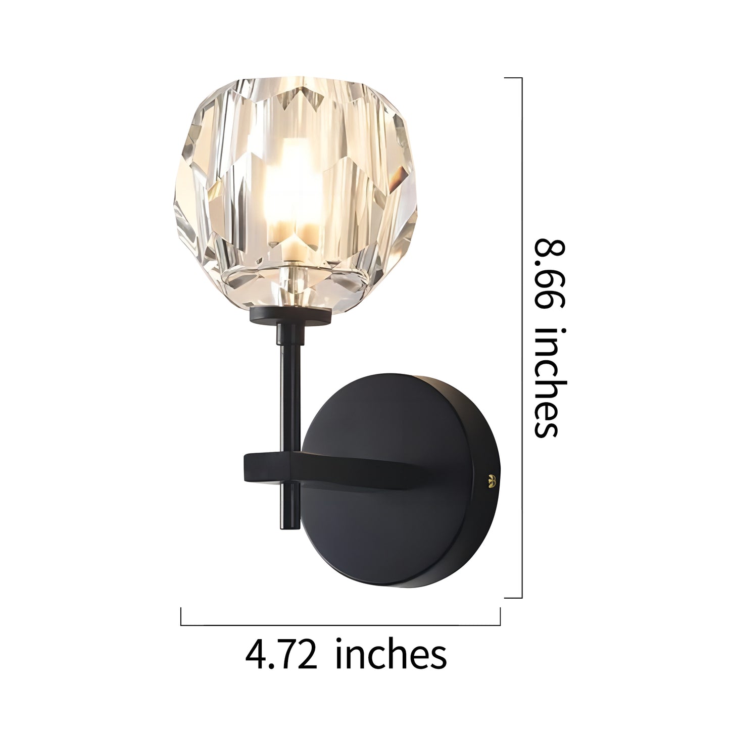 Crystal Glass Wall Light