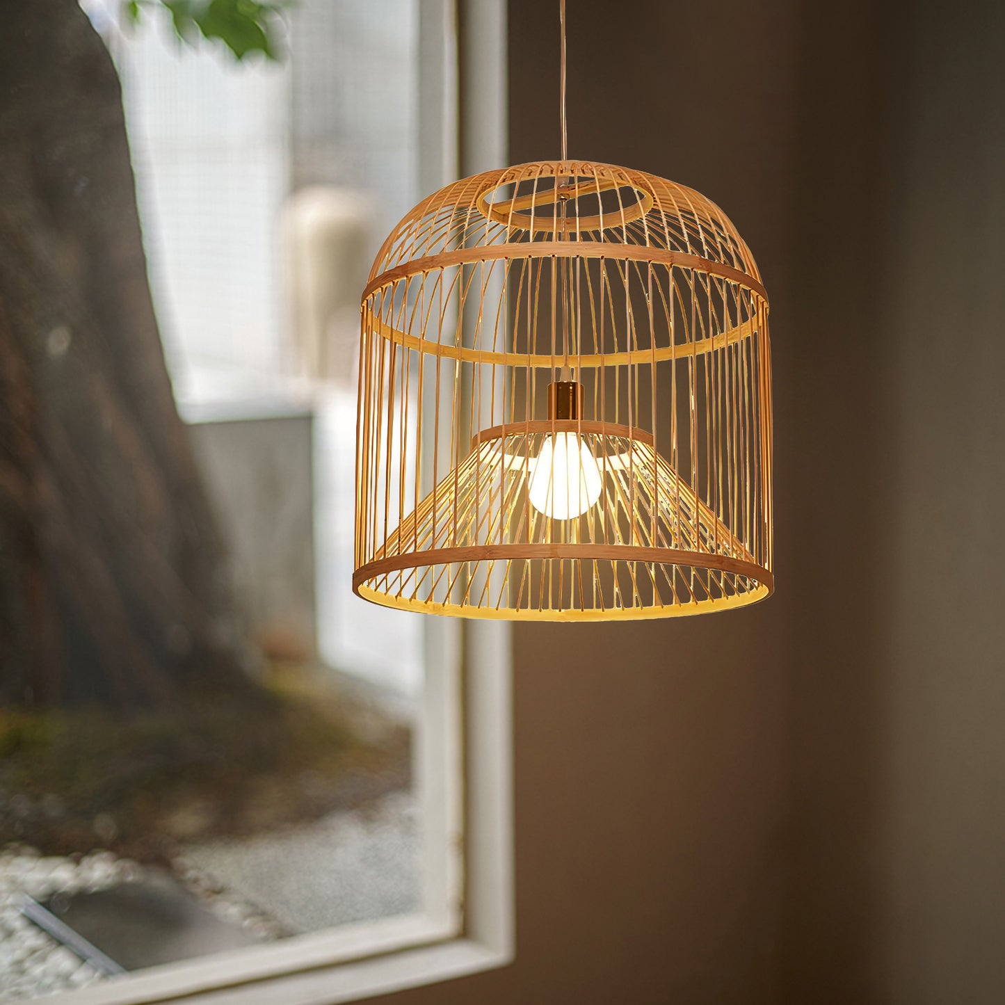 Hand-woven Rattan Chandelier-A