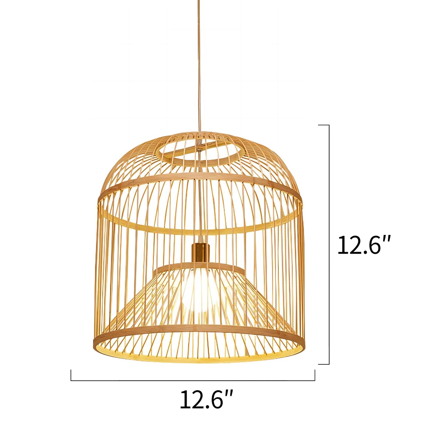 Hand-woven Rattan Chandelier-A