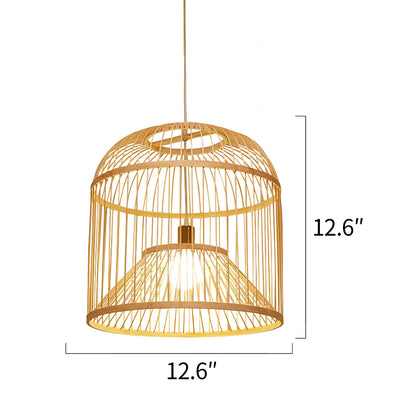 Hand-woven Rattan Chandelier-A