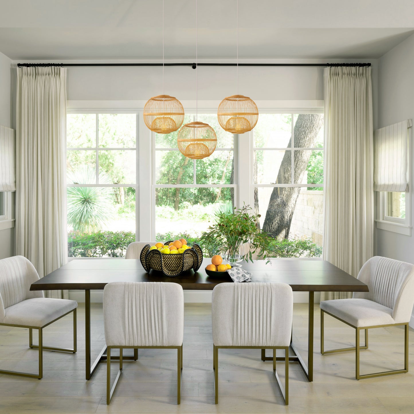 Hand-woven Rattan Chandelier-B