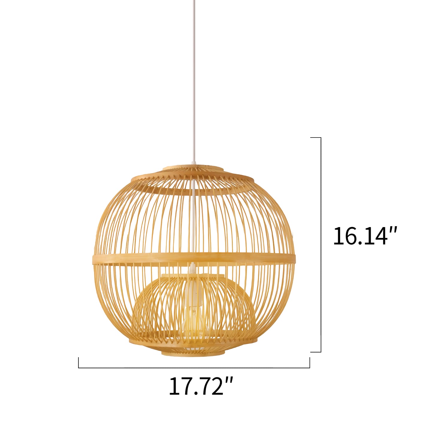 Hand-woven Rattan Chandelier-B
