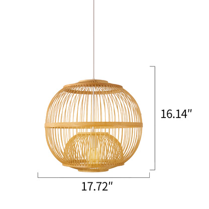 Hand-woven Rattan Chandelier-B