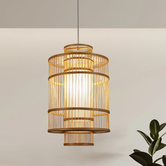 Hand-woven Rattan Chandelier-D
