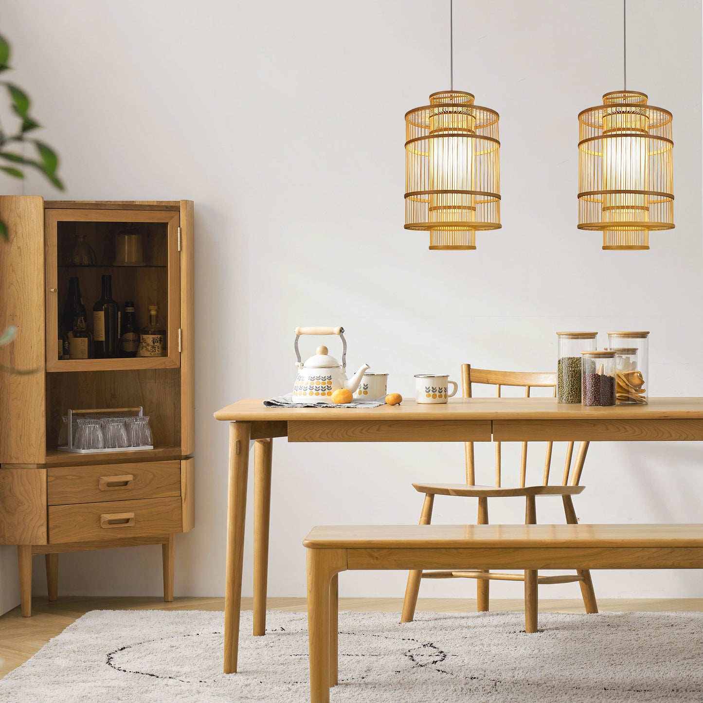 Hand-woven Rattan Chandelier-D