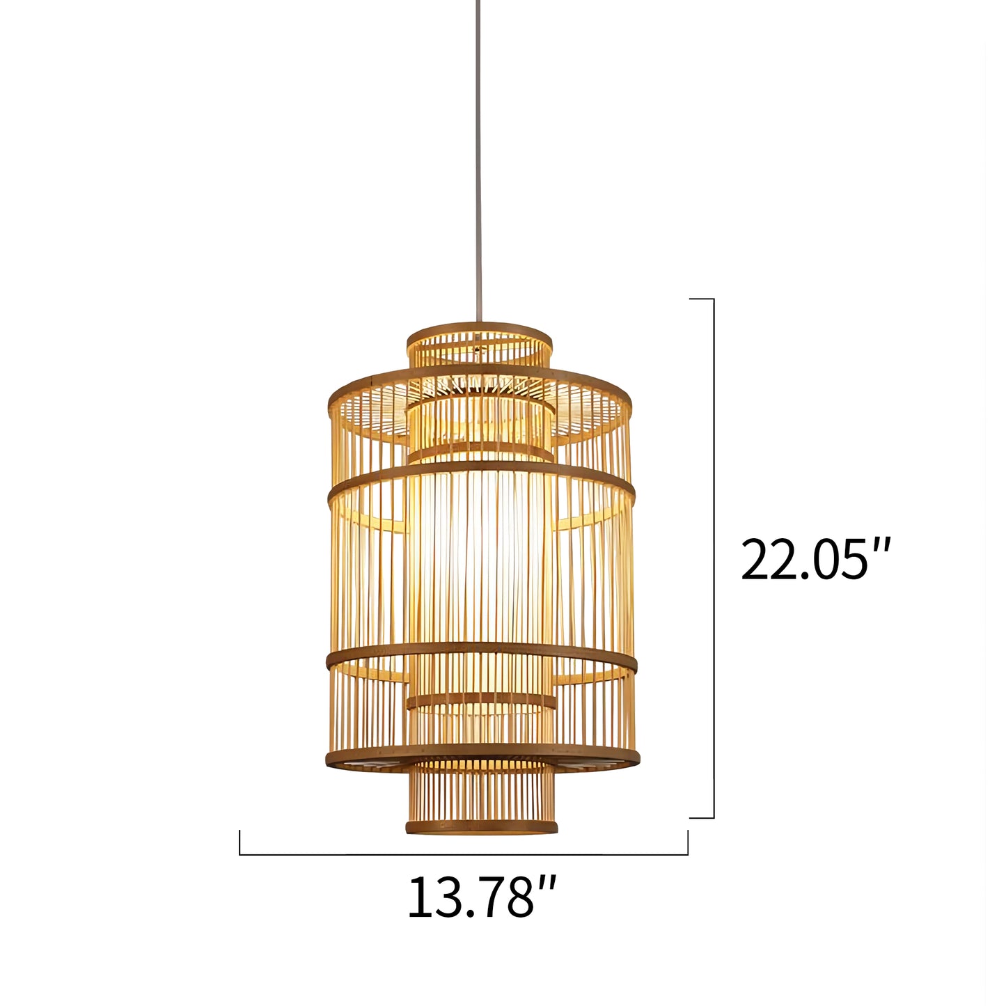Hand-woven Rattan Chandelier-D