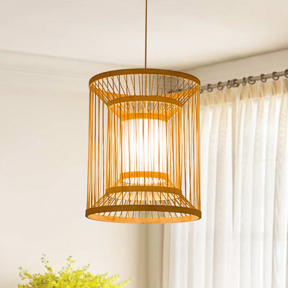 Hand-woven Rattan Chandelier-E