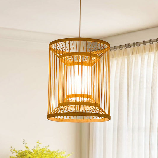 Hand-woven Rattan Chandelier-E