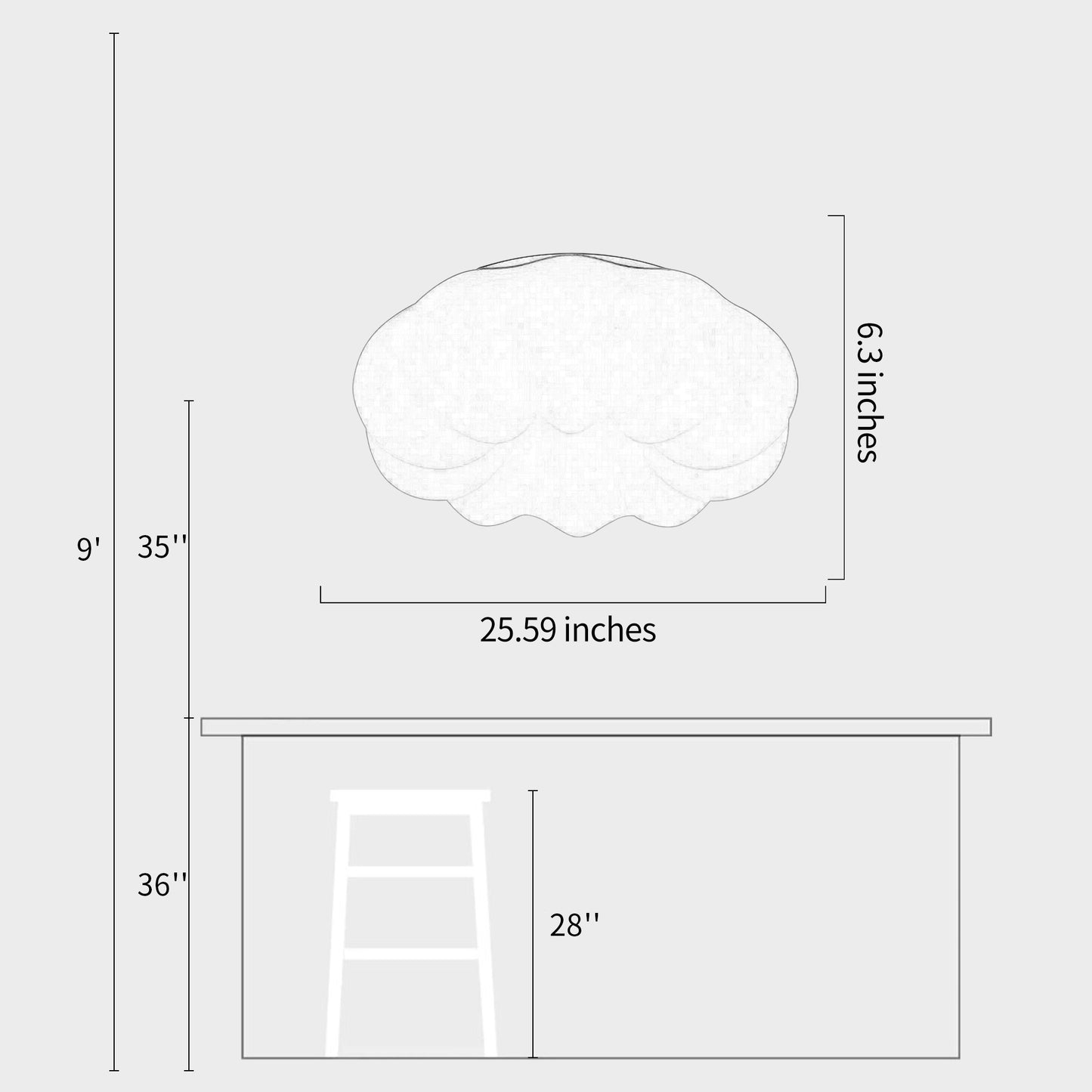 Pumpkin Cloud Ceiling Lamp