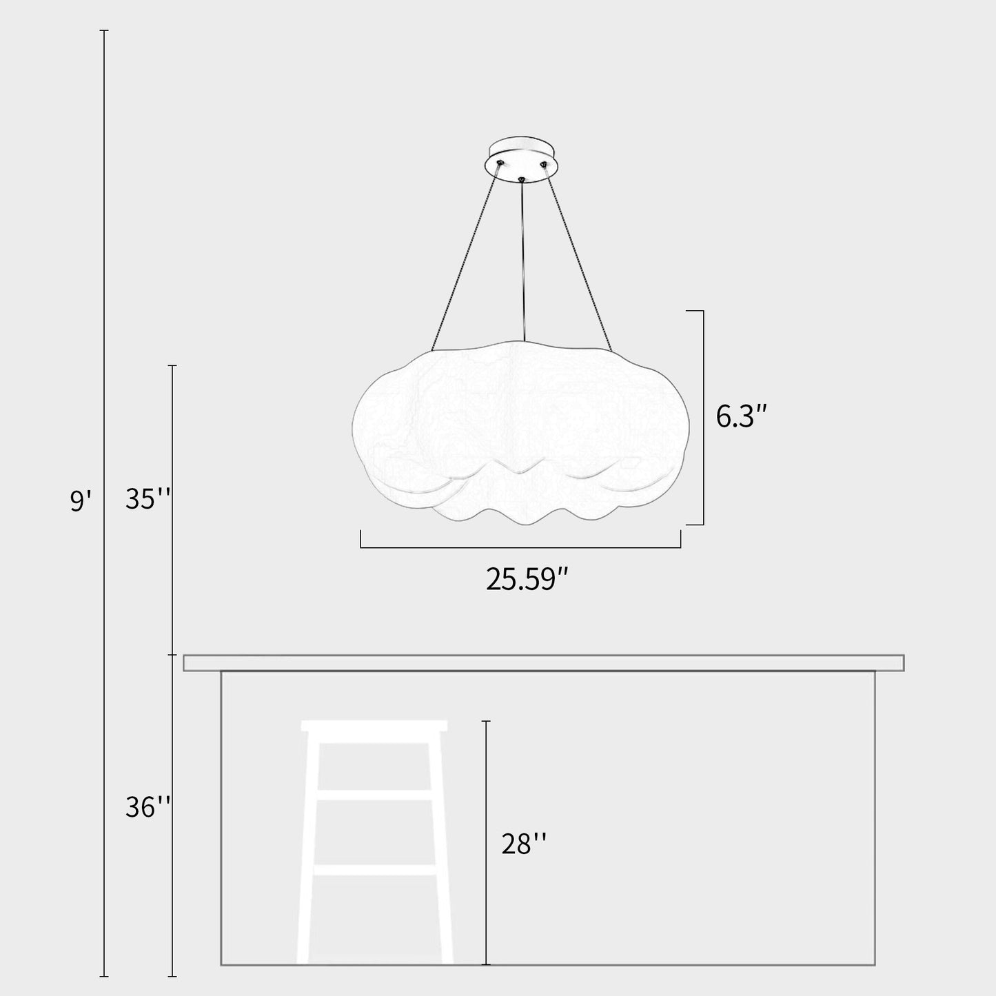 Pumpkin Cloud Pendant Lamp