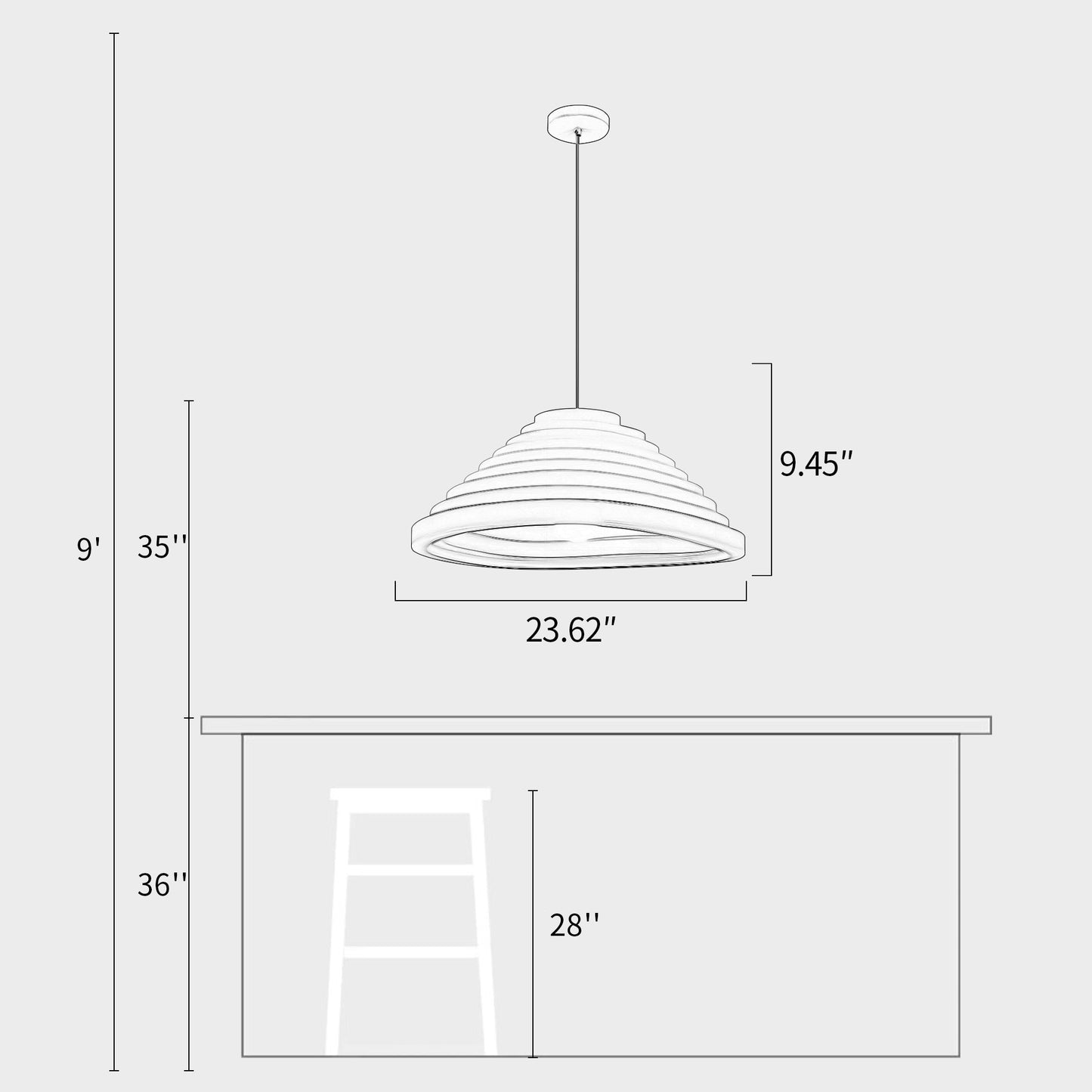 Rice Field Acoustic Lamp-A