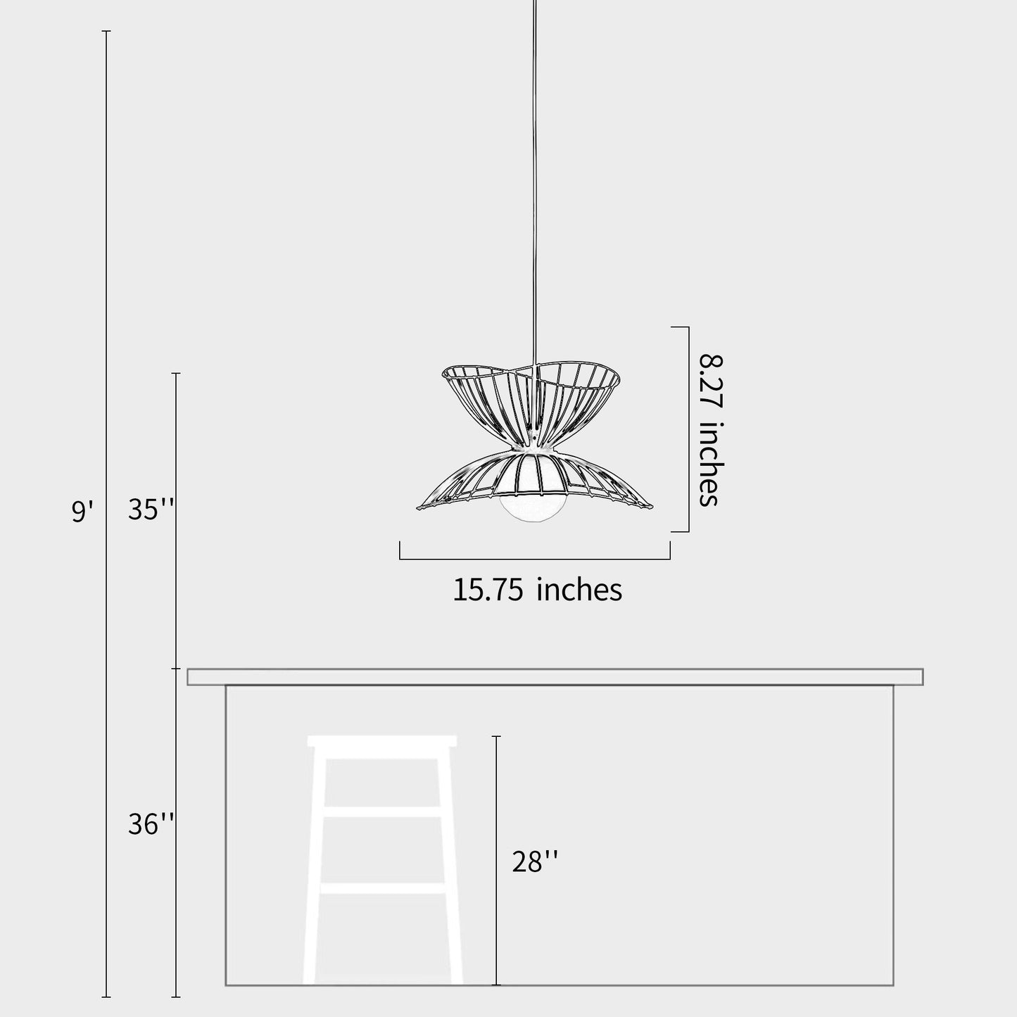 Skirt Decorative Pendant Light