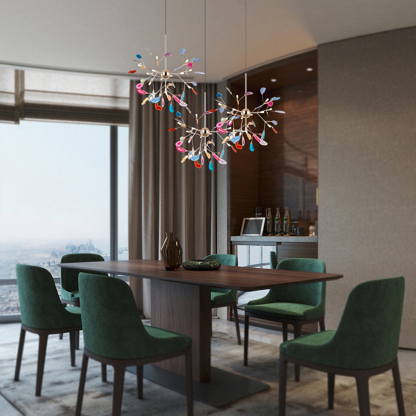 Agate Chandeliers