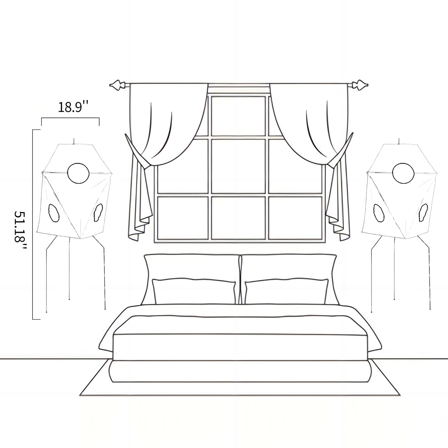 Akari UF3-Q Floor Lamp