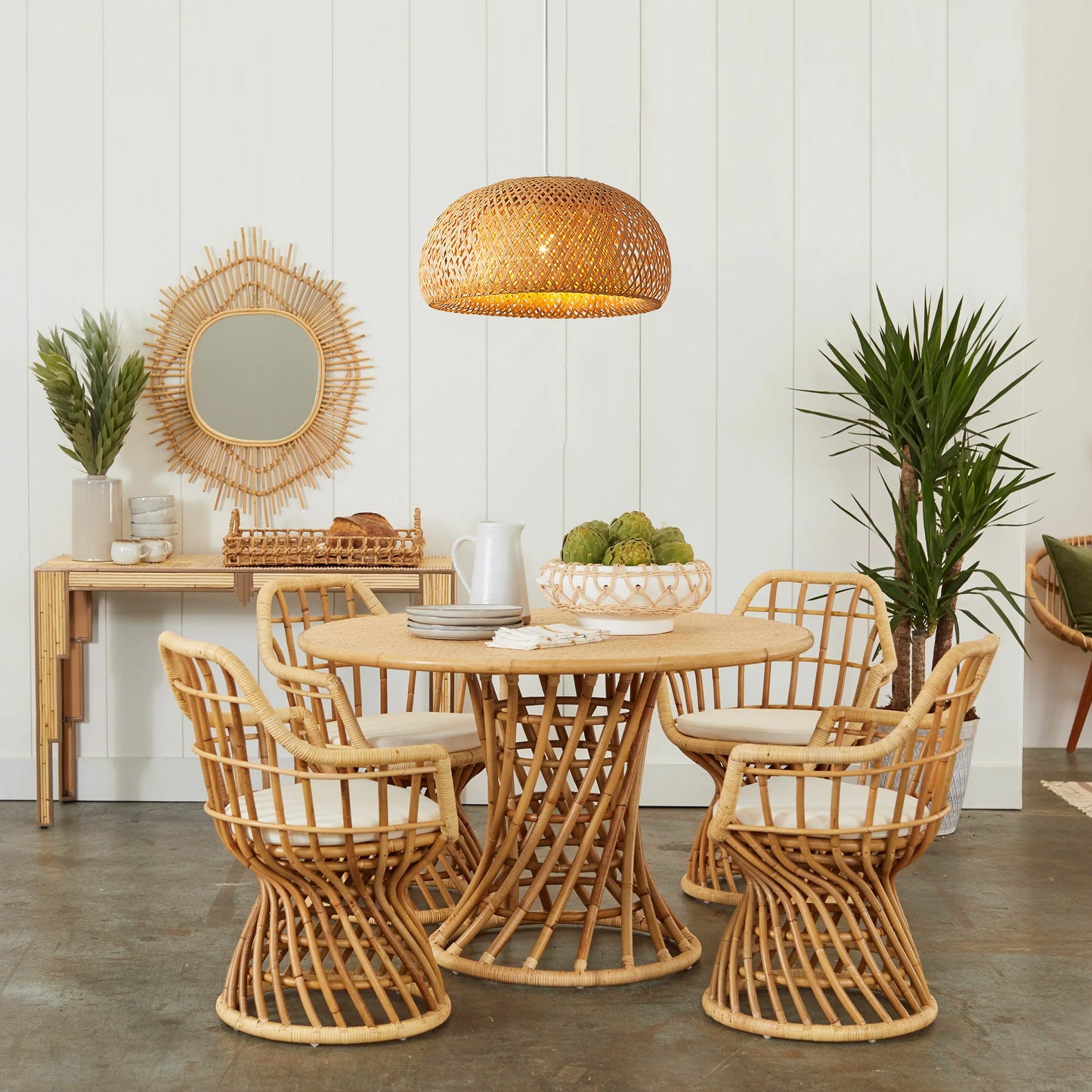Bamboo Lantern Chandelier