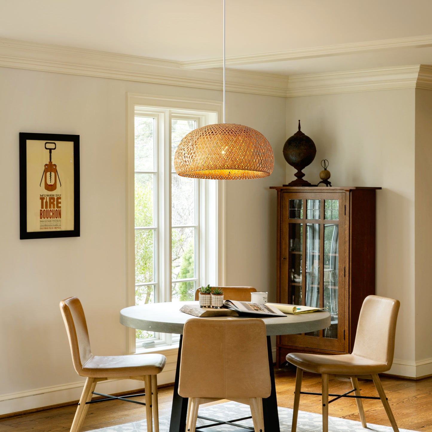Bamboo Lantern Chandelier