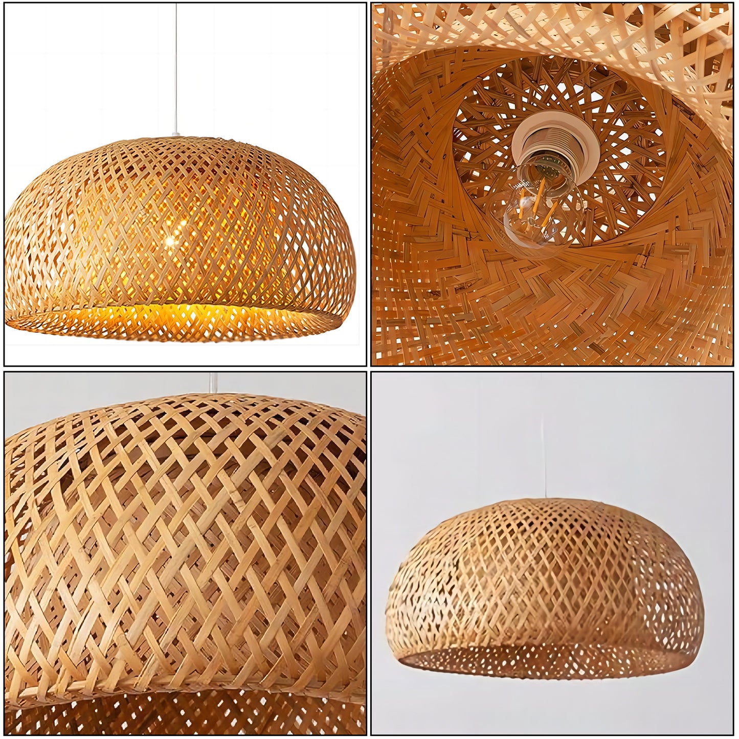 Bamboo Lantern Chandelier