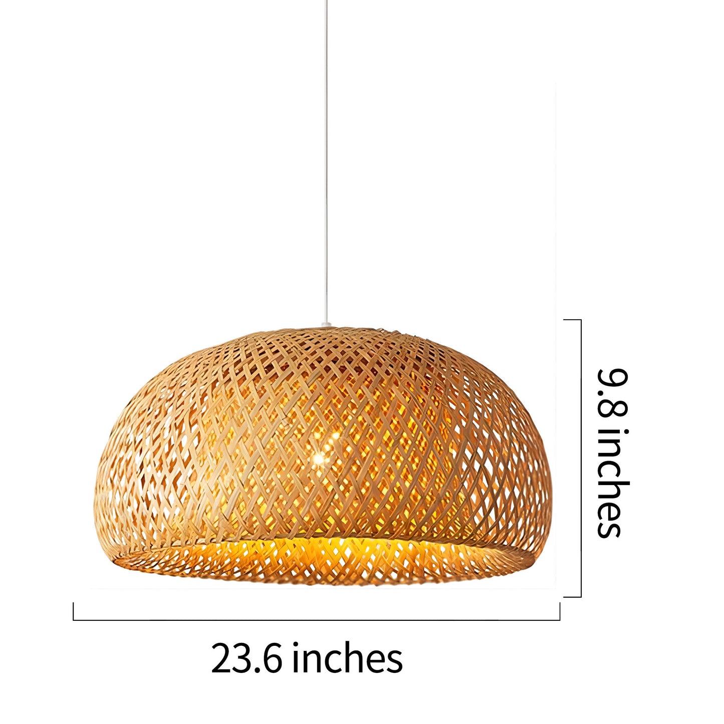 Bamboo Lantern Chandelier