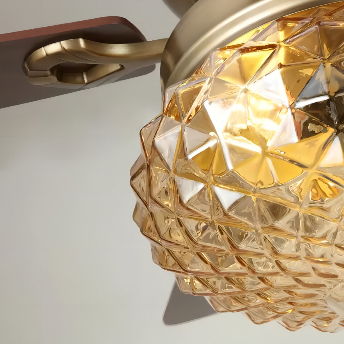 Bronze Crystal Ceiling Fan-A