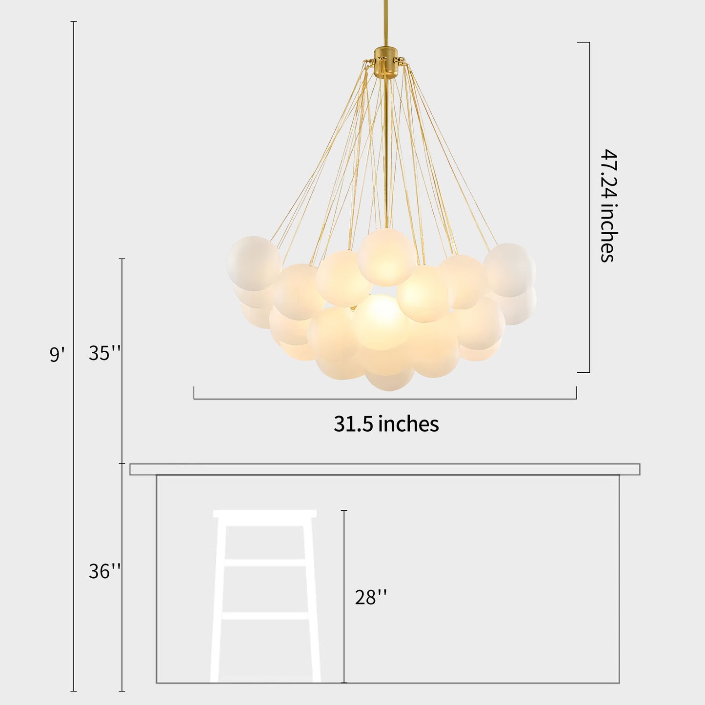 Bubble Chandelier
