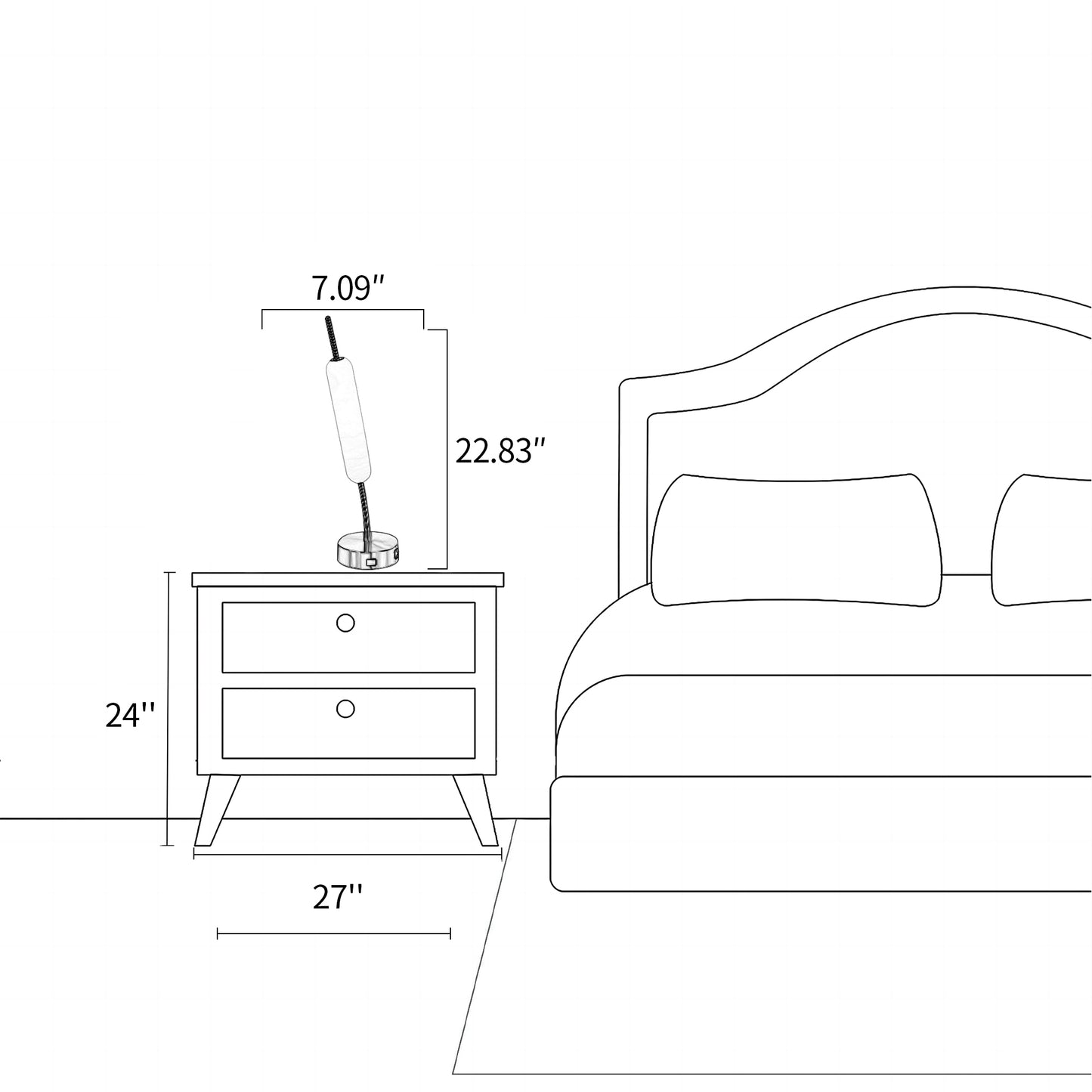 Candle Pin Table Lamp