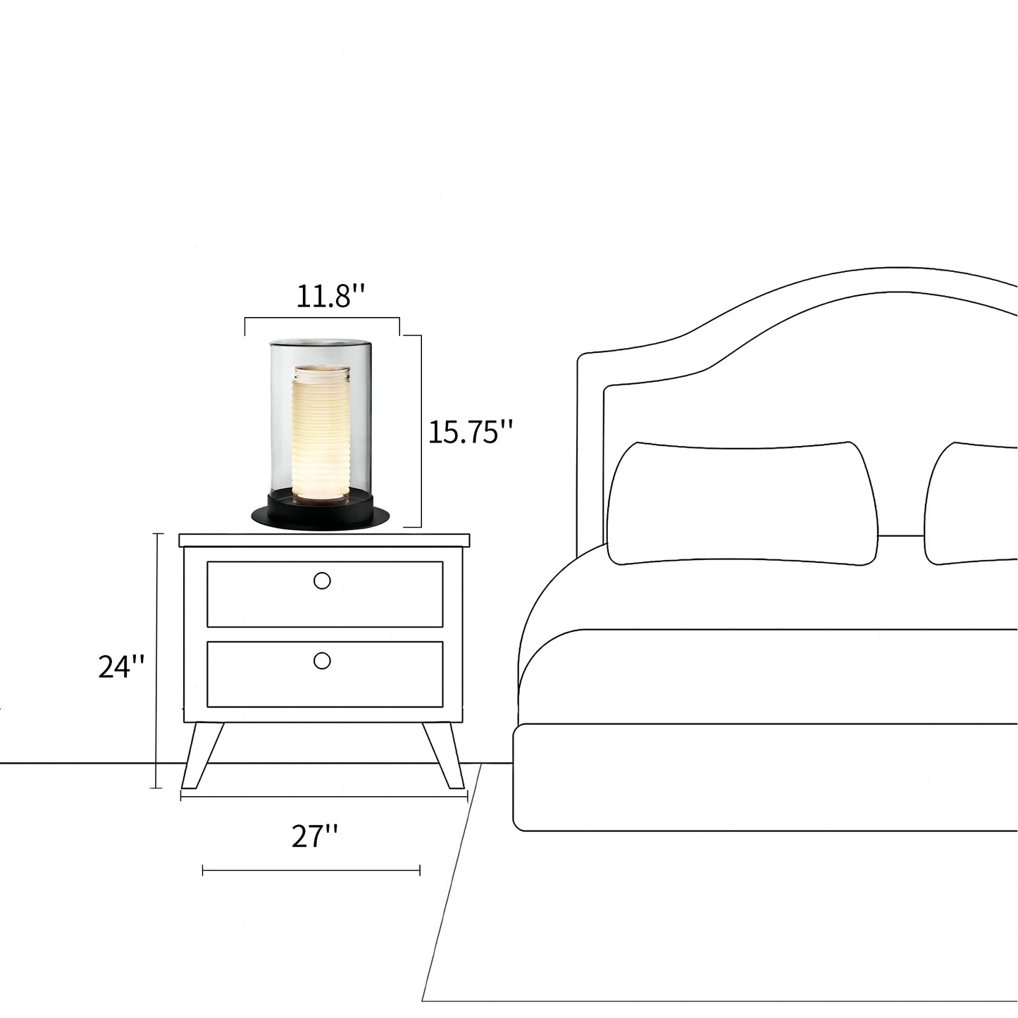 Candle Table Lamp
