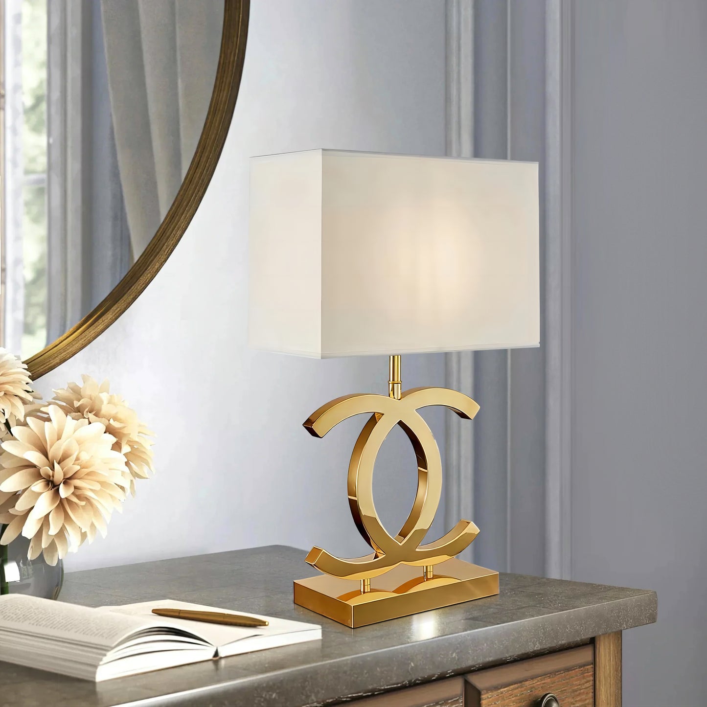 Stainless Steel Table Lamp