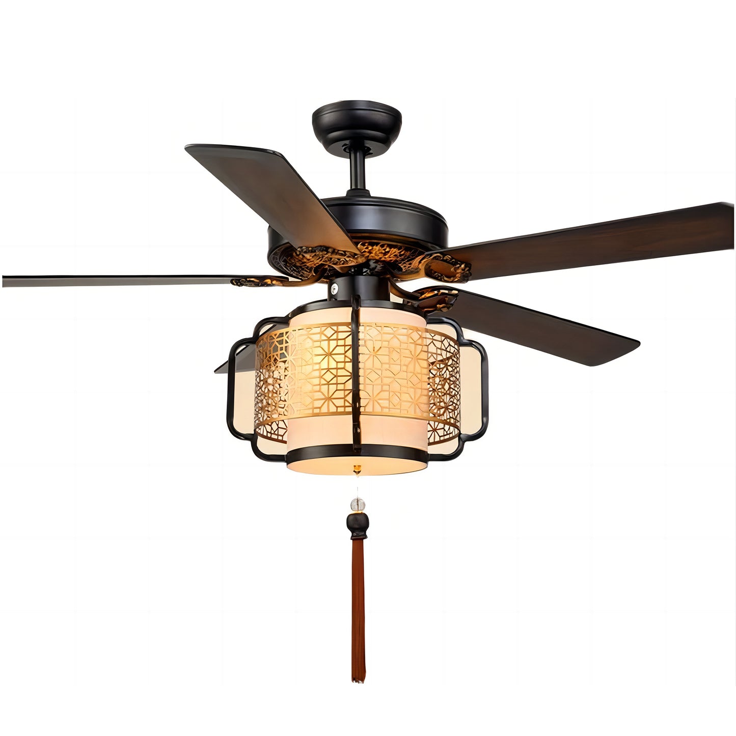 Chinese Lantern Ceiling Fan-A