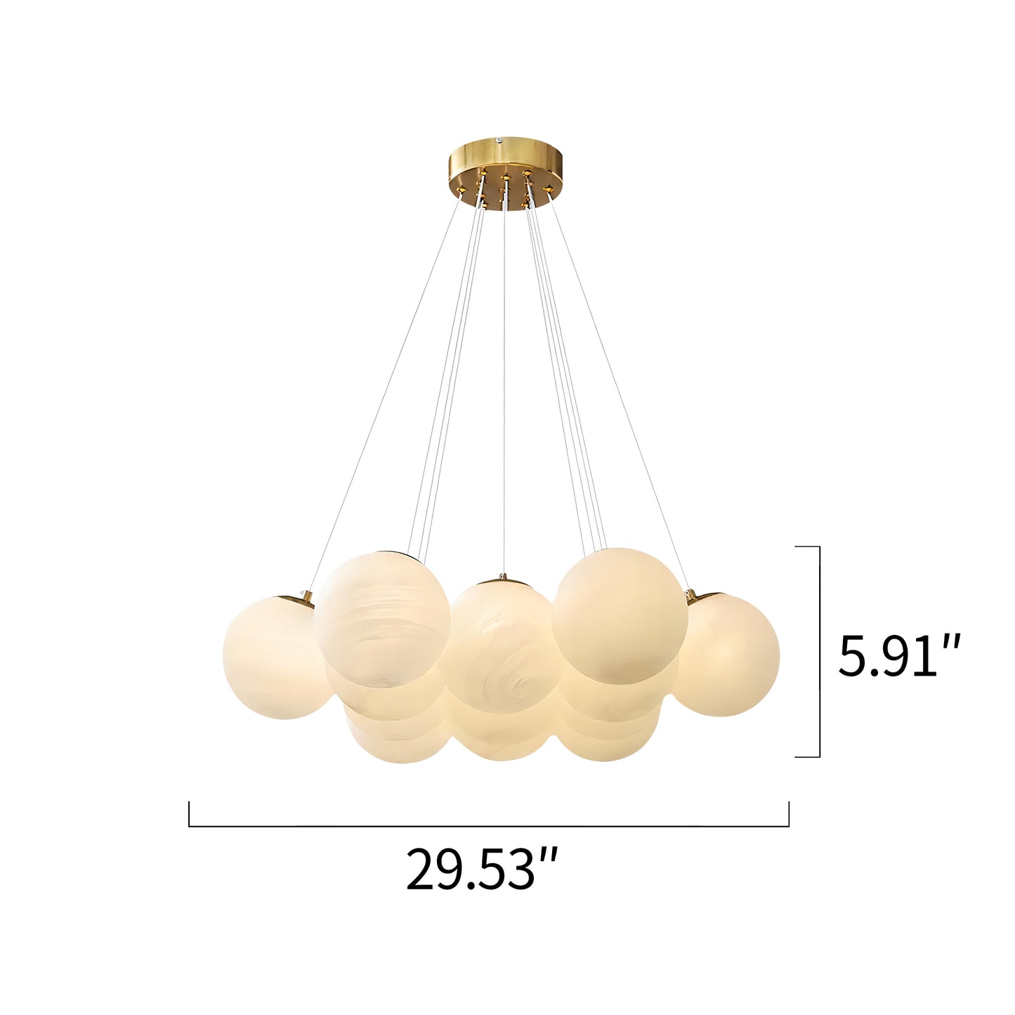 Cloud Glass Chandelier