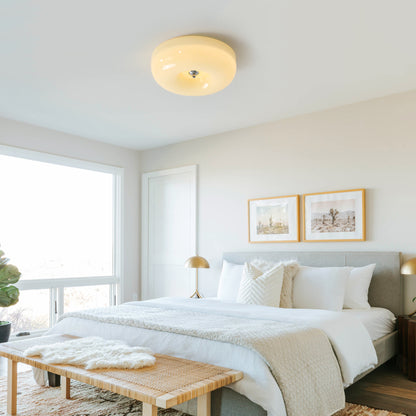Cream Pudding Ceiling Lamp
