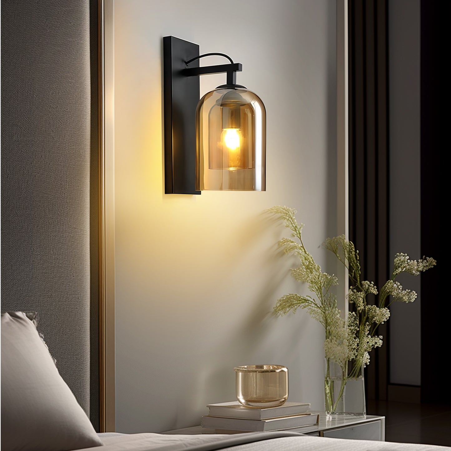 Double-covered Glass Wall Lamp