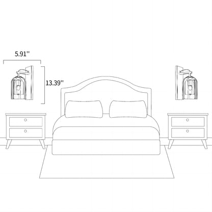 Double-covered Glass Wall Lamp