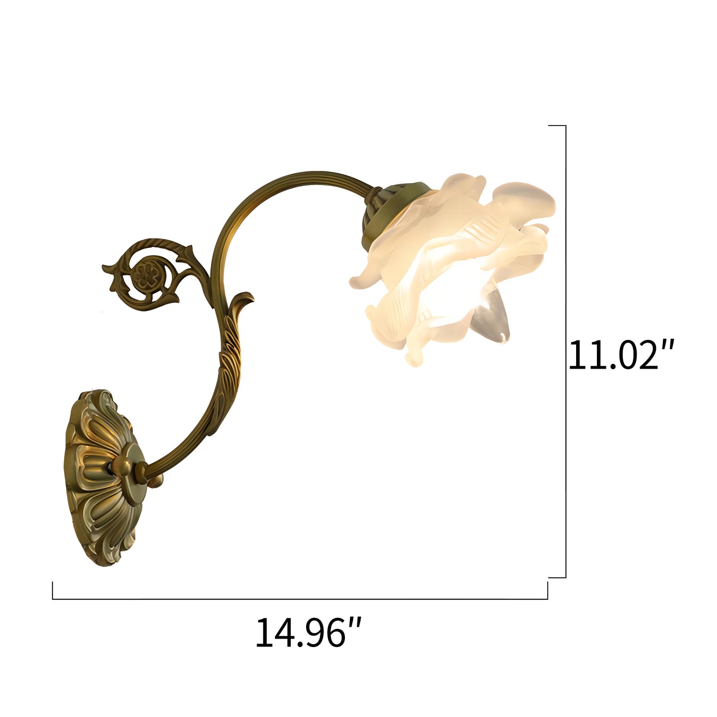 Flower Wall Lamp - Rose
