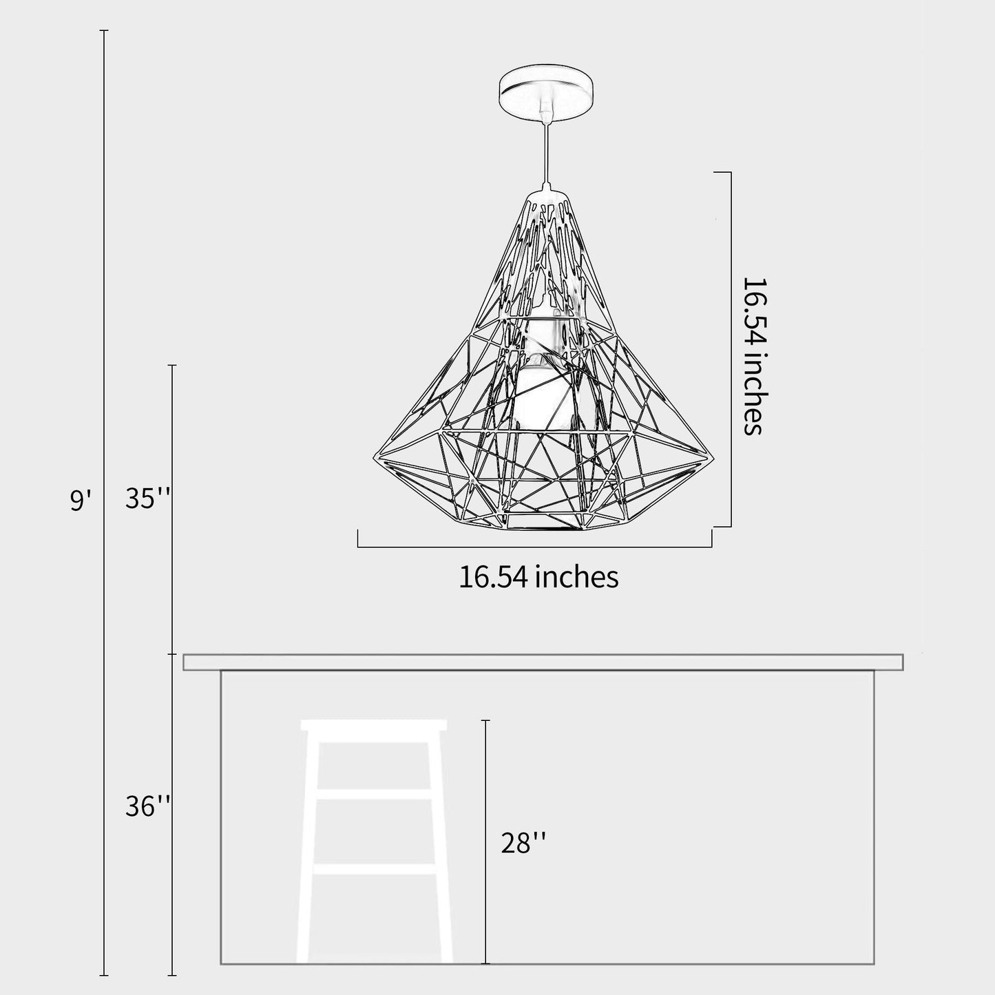 Geometric Lantern Pendant