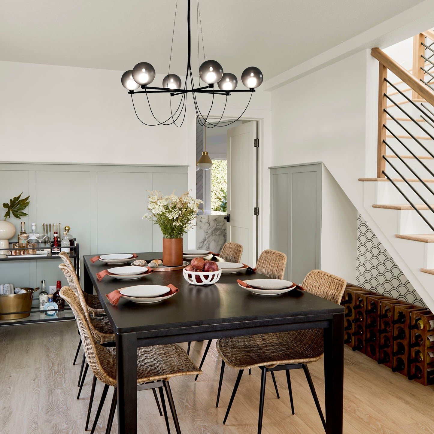 Globe Chandelier Lamp