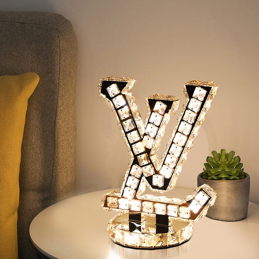 LV Crystal Table Lamp