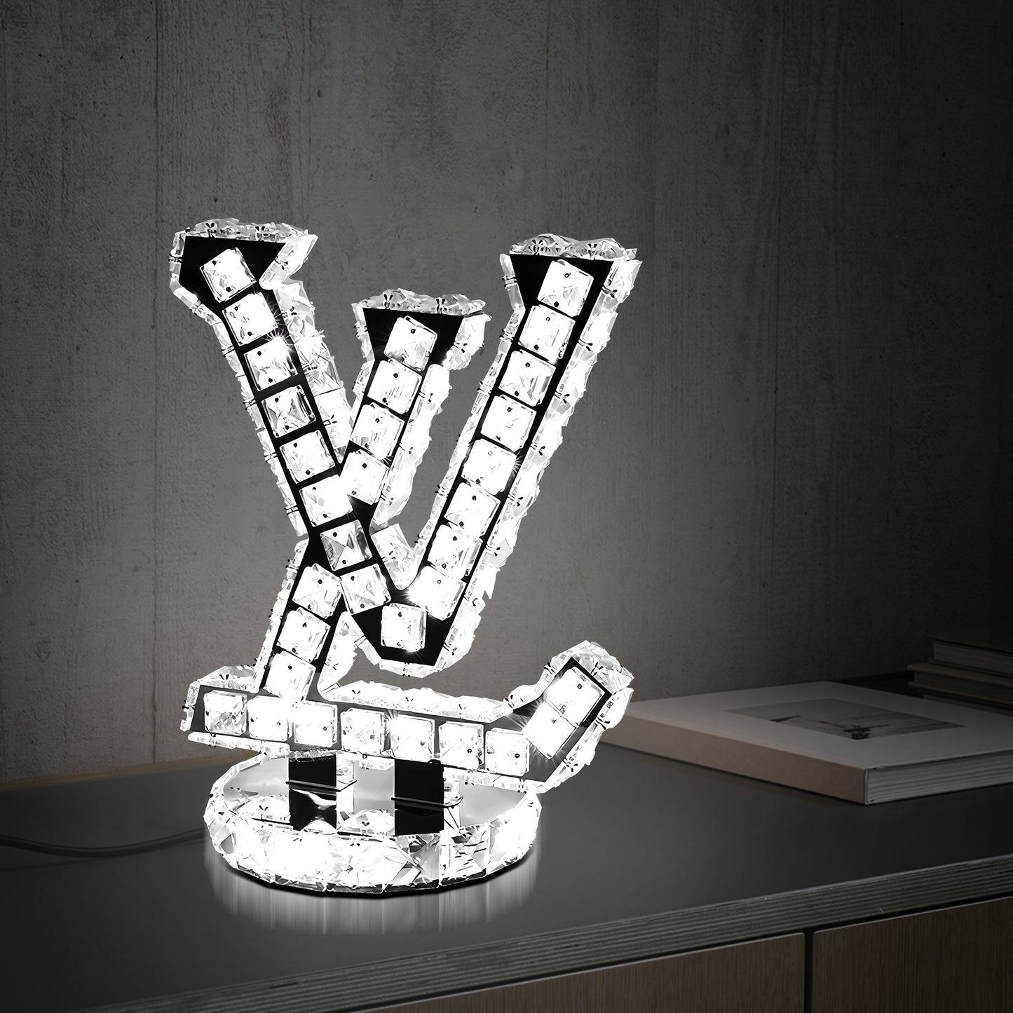 LV Crystal Table Lamp