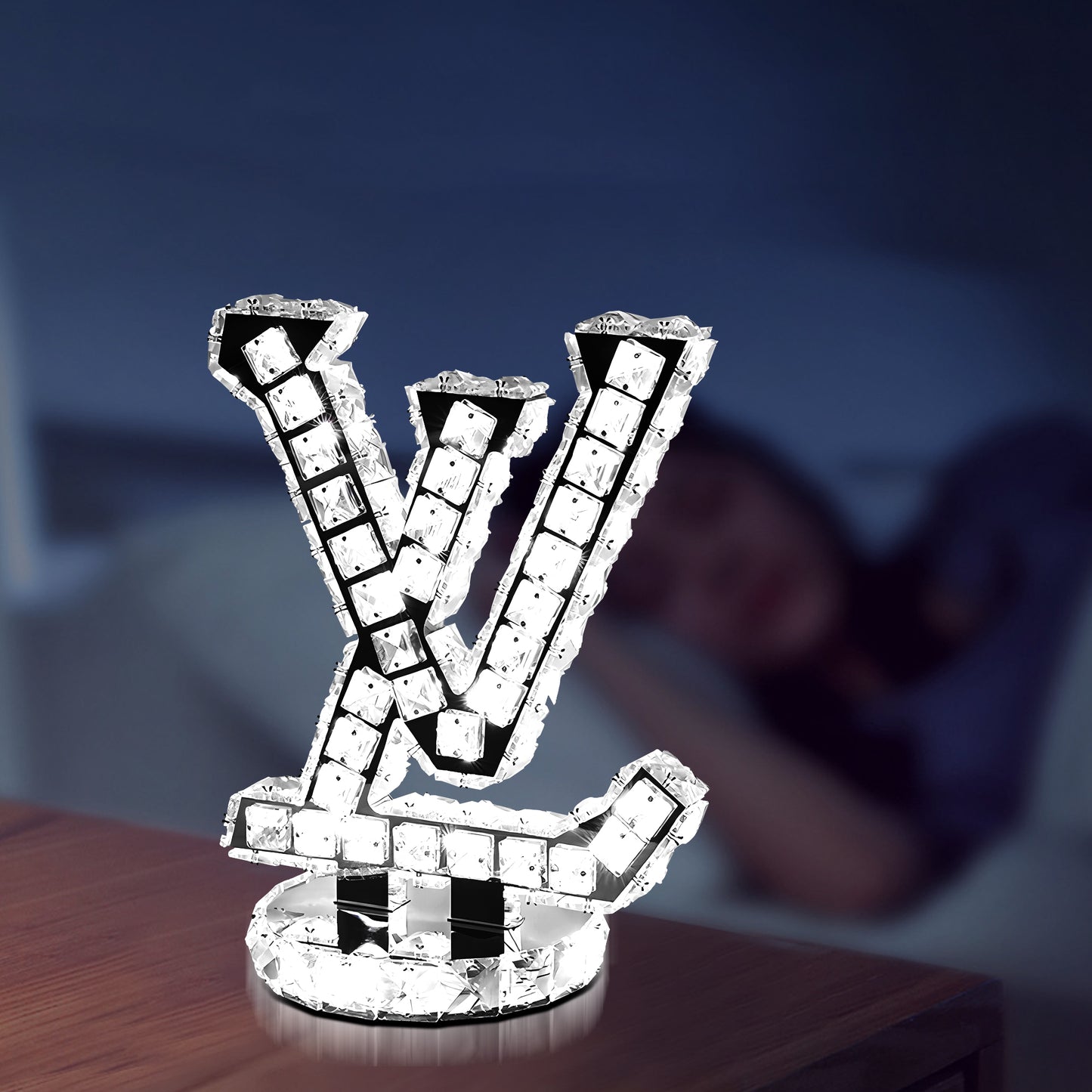 LV Crystal Table Lamp